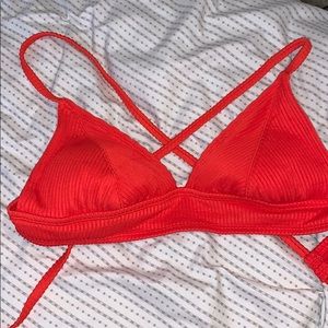 Red, shade n shore bikini top. Size Small